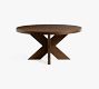 Modern Farmhouse Round Pedestal Extending Dining Table (78&quot;)