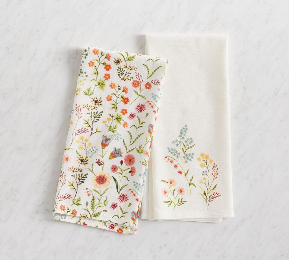 Spring Garden Tea Towels - Set of 2