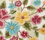 Jean Floral Embroidered Reversible Pillow