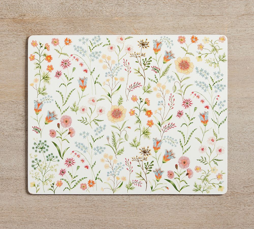 Spring Garden Cork Placemats Set of 4 Pottery Barn