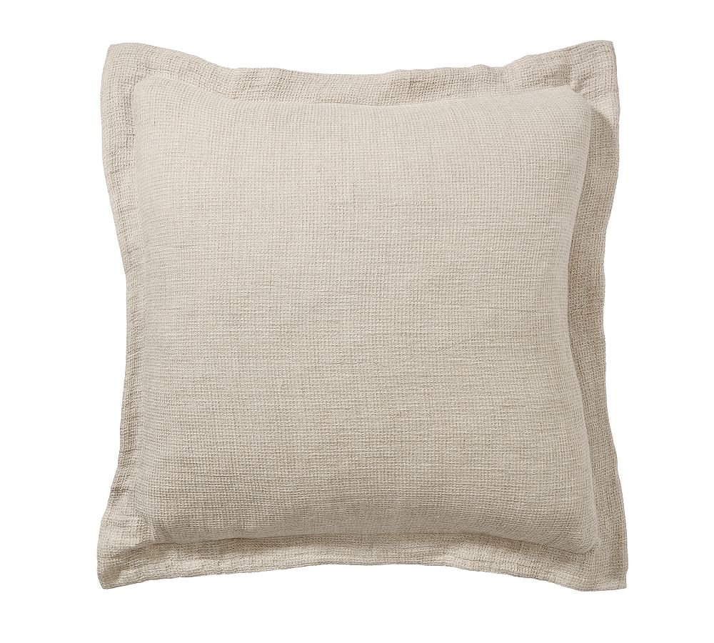 European Flax Linen Waffle Sham-Euro-Set of 2
