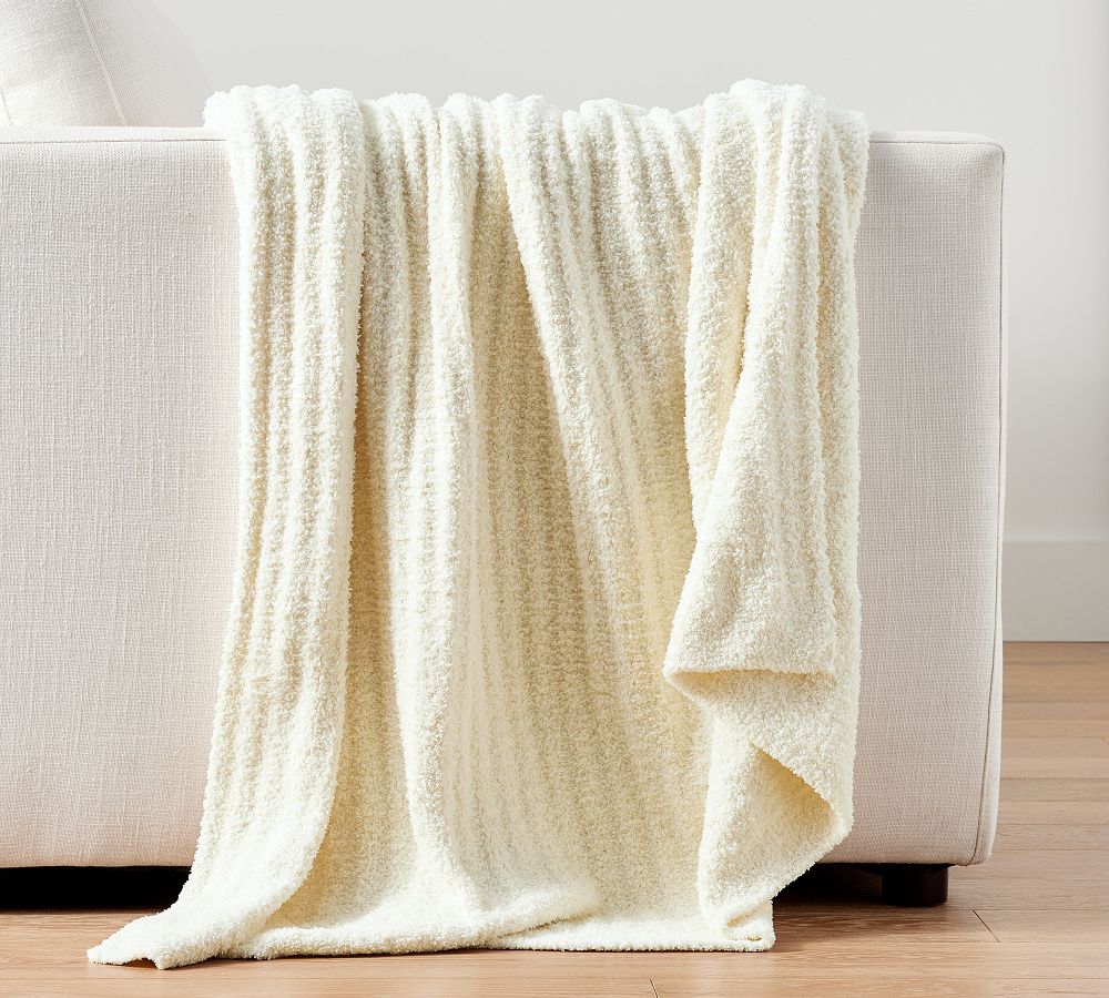 Cozy Ribbed Throw Blanket