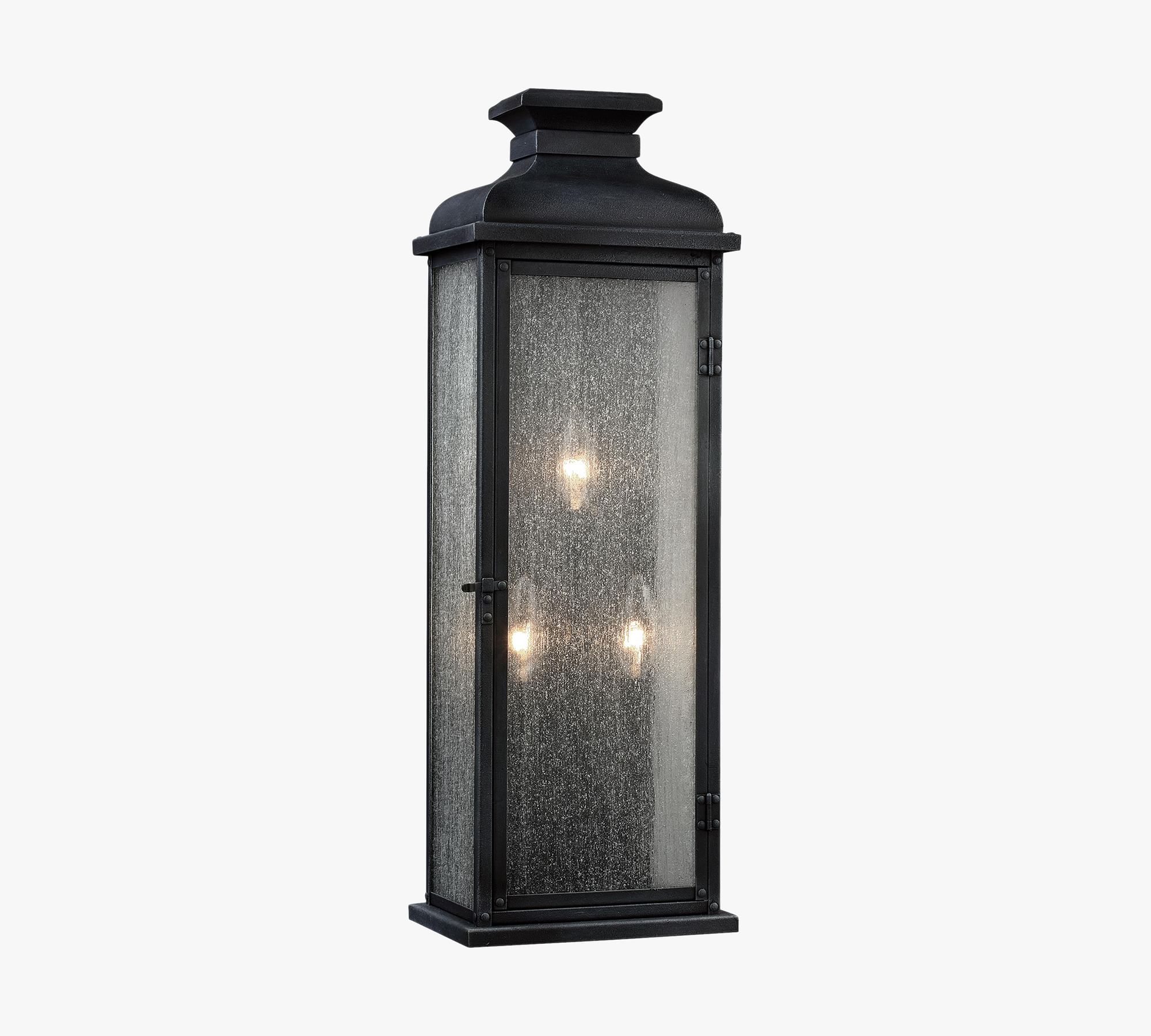 Ingram Outdoor Seeded Glass Sconce (13"-24")