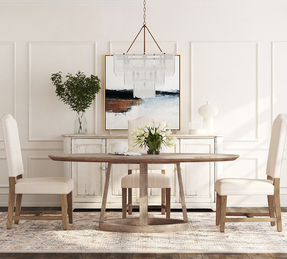 Lace Reclaimed Wood Oval Dining Table (48&quot;)