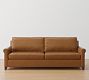 Cameron Roll Arm Leather Sofa (66&quot;&ndash;100&quot;)