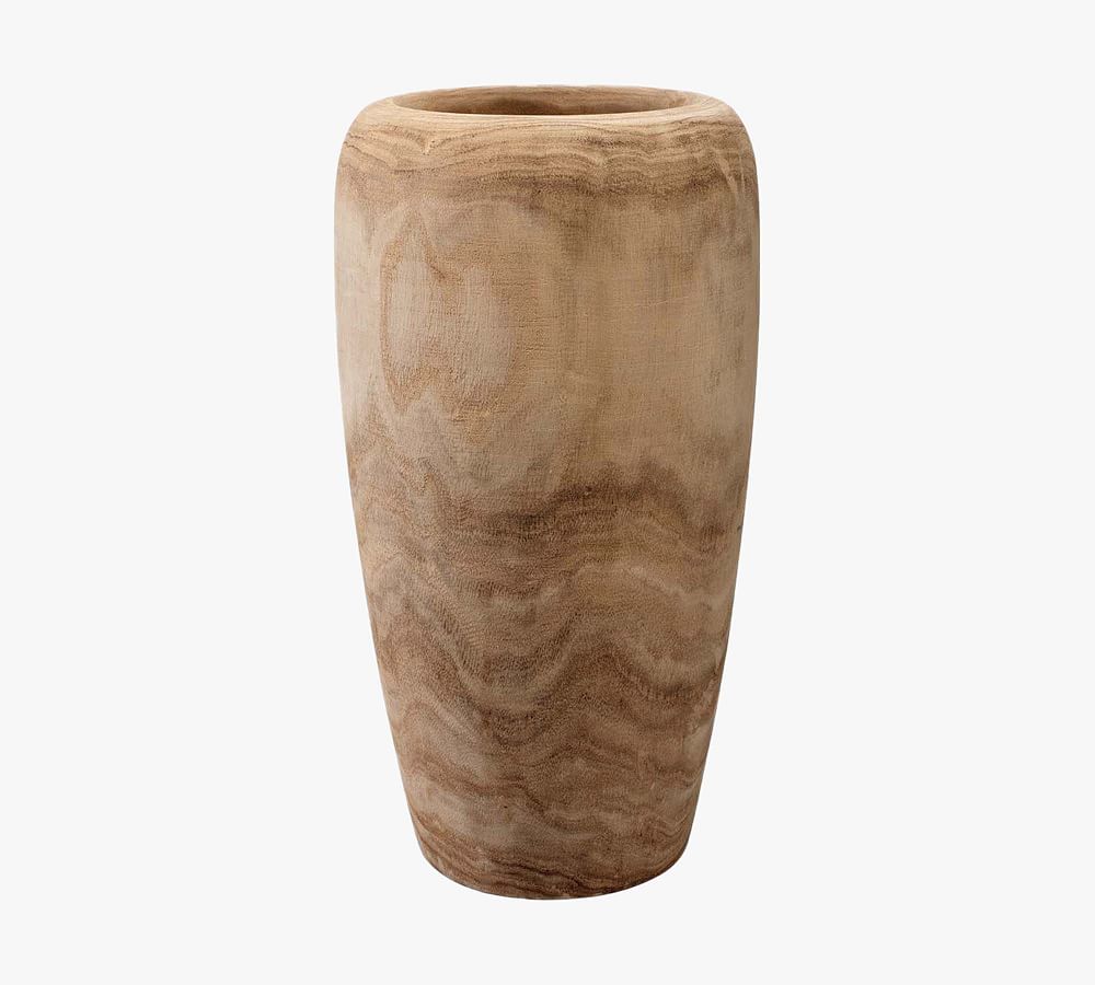 Aisley Wood Vase