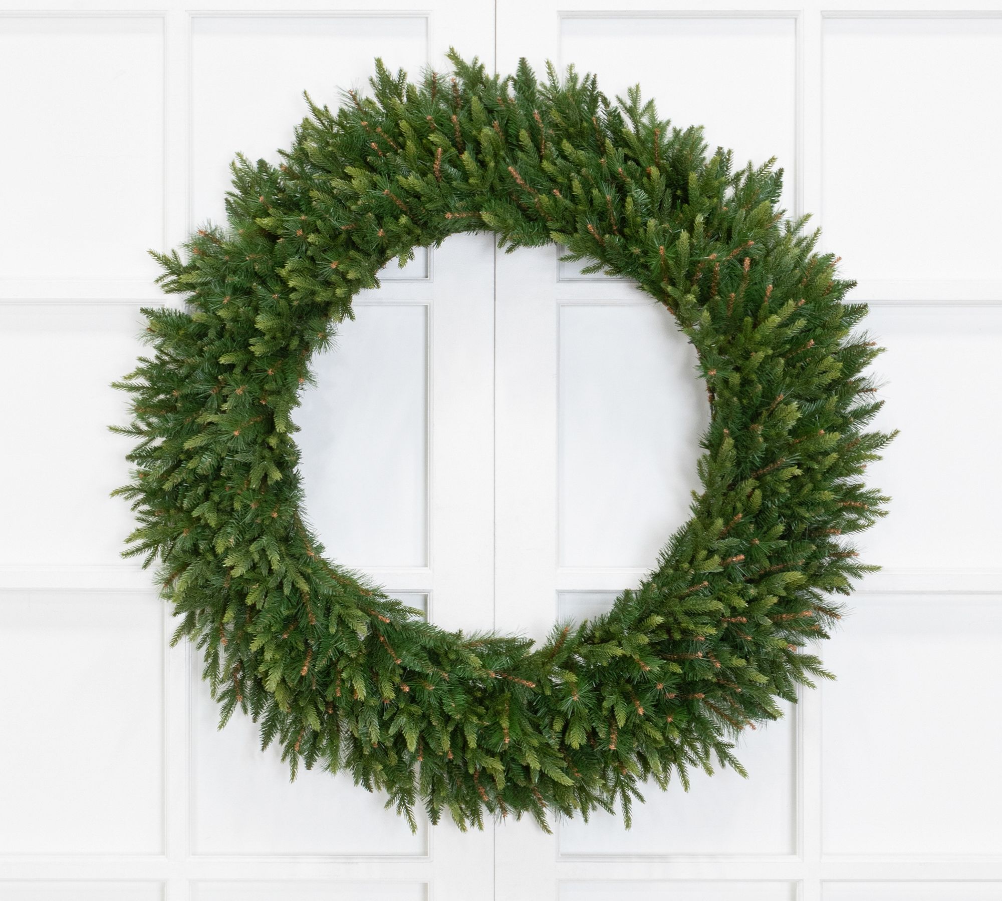 Faux Oversized Pine Wreath