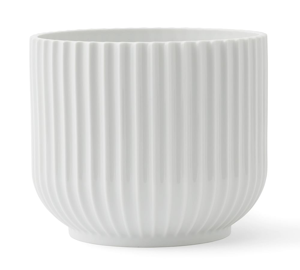 Lyngby White Porcelain Planters