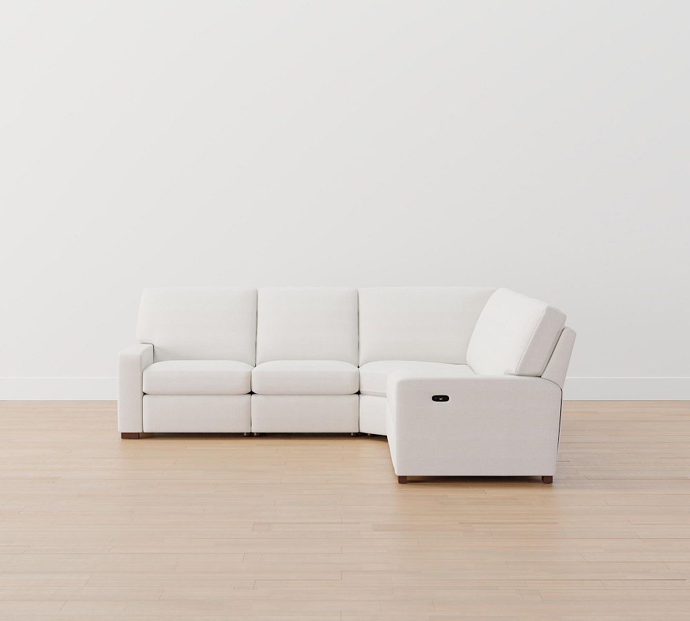 Turner Square Arm Power Reclining L-Shaped Sectional - Storage Available (115&quot;&ndash;128&quot;)