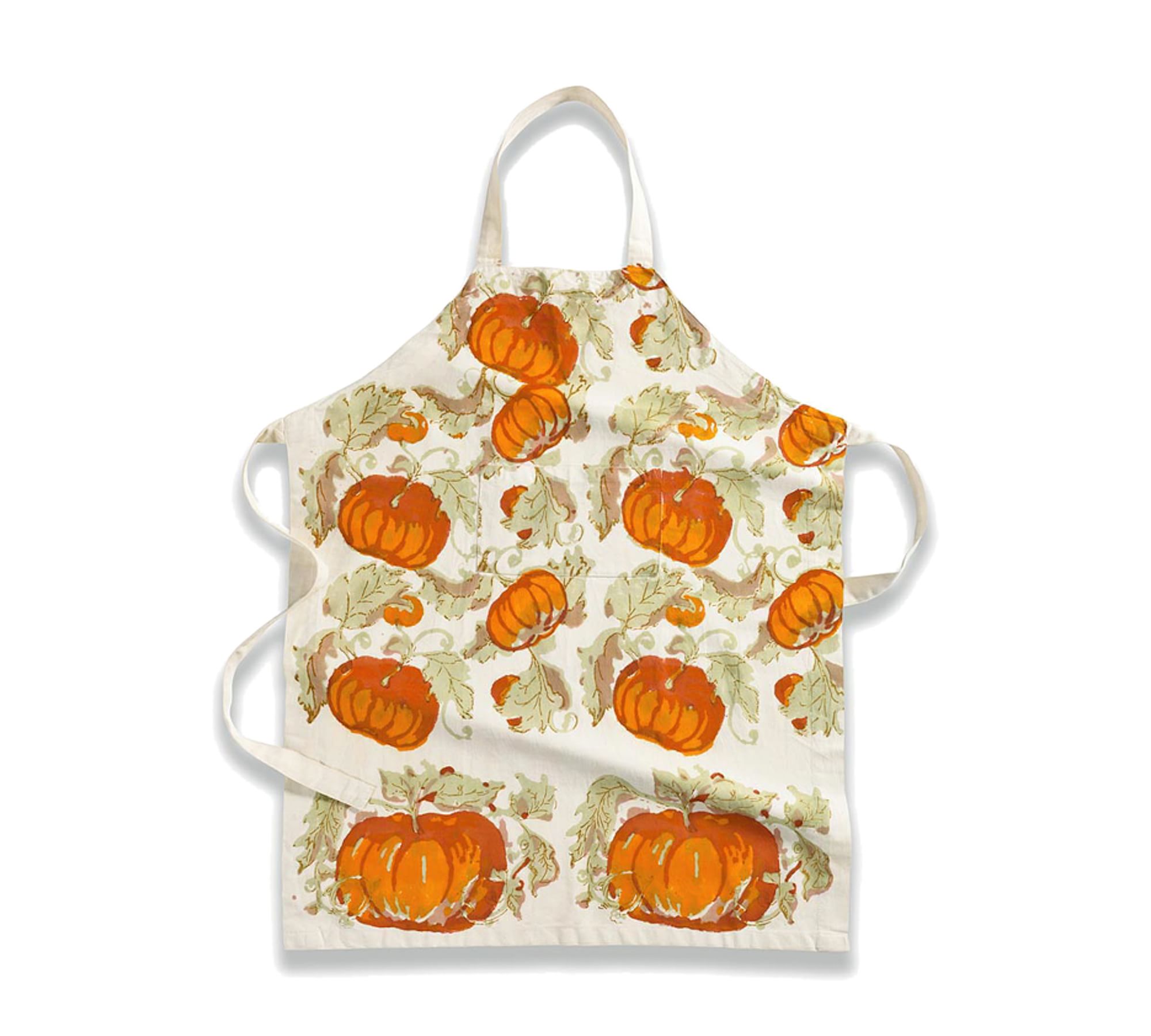 Pumpkin Printed Cotton Apron