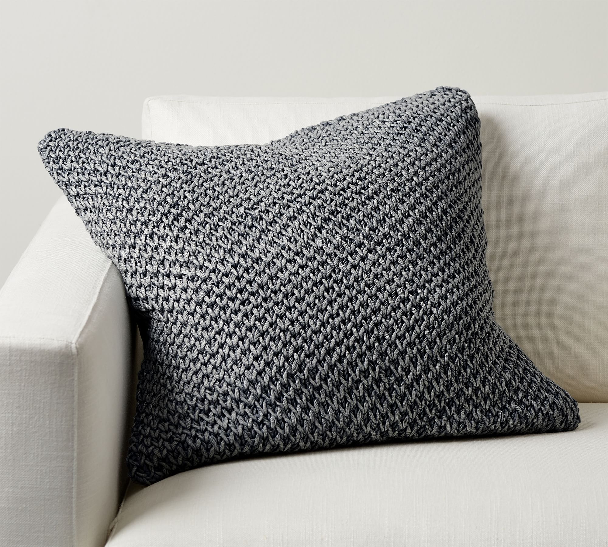 Stonewashed Handknit Pillow