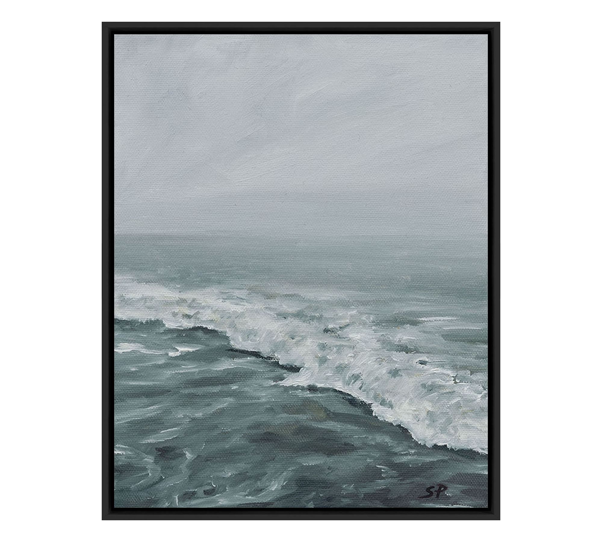 Morning Waves Framed Print By Shaina Page