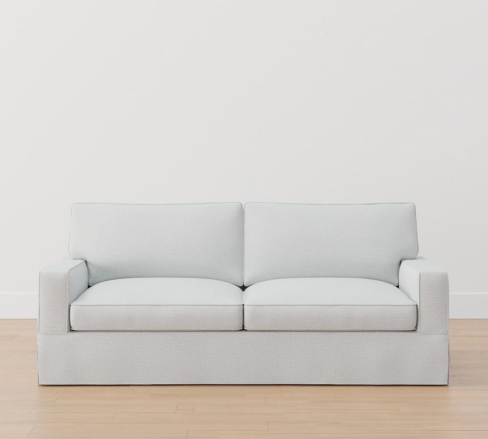 PB Comfort Square Arm Slipcovered Sofa (62&quot;&ndash;97&quot;)