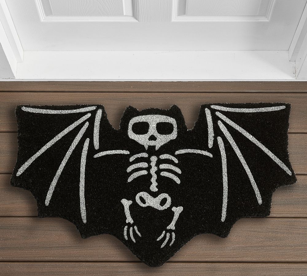 Skeleton Bat Shaped Doormat
