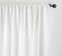 Custom Belgian Flax Linen Blackout Curtain - White