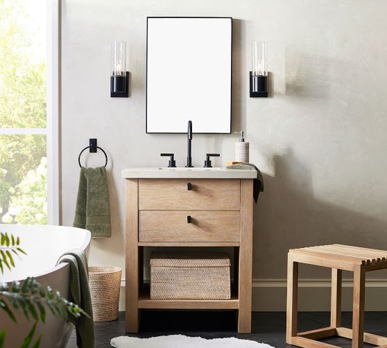Modern Farmhouse 27" Single Sink Vanity | Pottery Barn