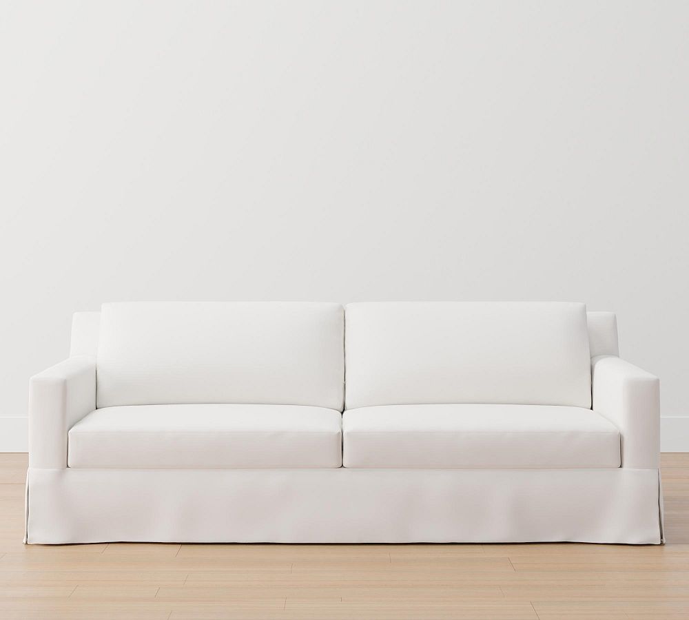 York Square Arm Slipcovered Sofa (60&quot; - 95&quot;)