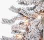 Lit Flocked Alpine Faux Christmas Tree - 6 Ft.