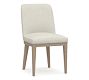 Open Box: Layton Upholstered Dining Side Chair, Seadrift Leg, Performance Boucle Oatmeal