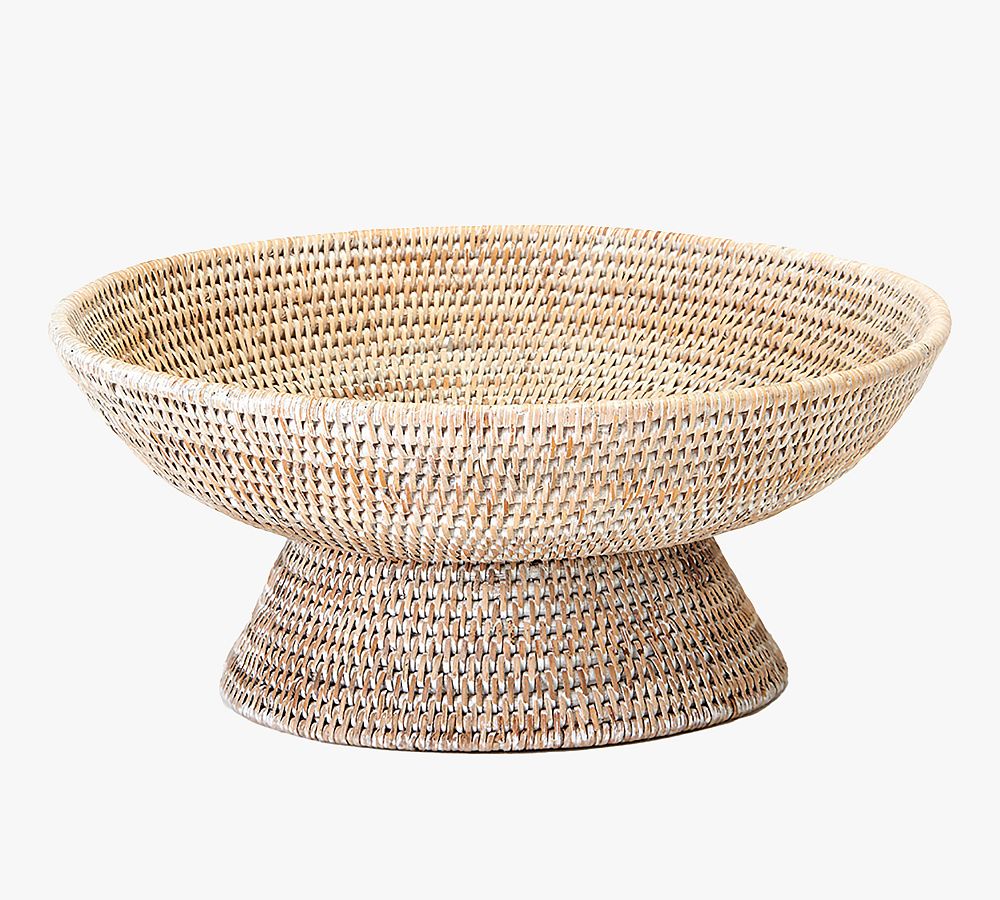 Tava Handwoven Rattan Decorative Bowl Pottery Barn
