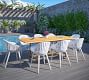 Nassau 9-Piece Teak Rectangular Dining Table with Sinclair Dining Armchair Set
