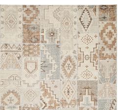 Fosse Hand-Knotted Faux Patchwork Rug