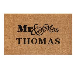 Mr. and Mrs. Personalized Doormat