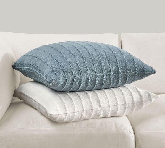 Busto Textured Striped Pillow Cover | Pottery Barn