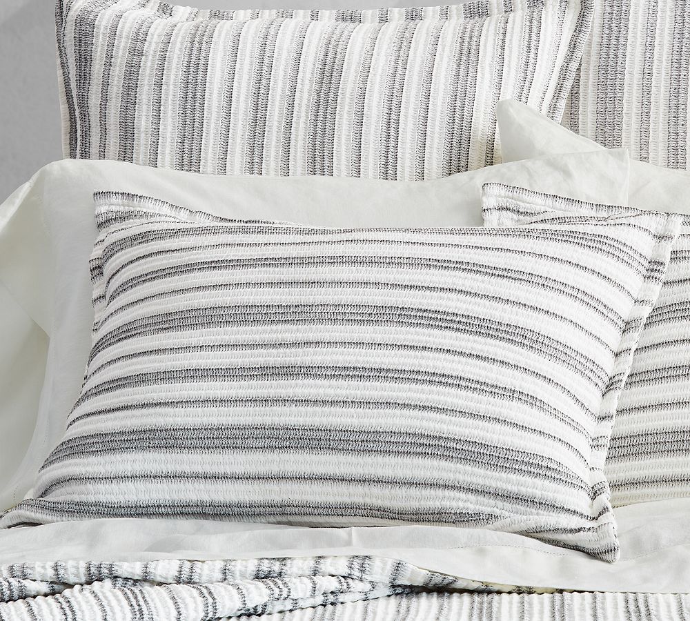 Manon Striped Cotton Sham