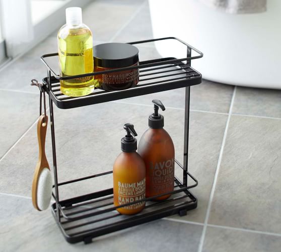 Yamazaki Free Standing Minimal Shower Caddy | Pottery Barn