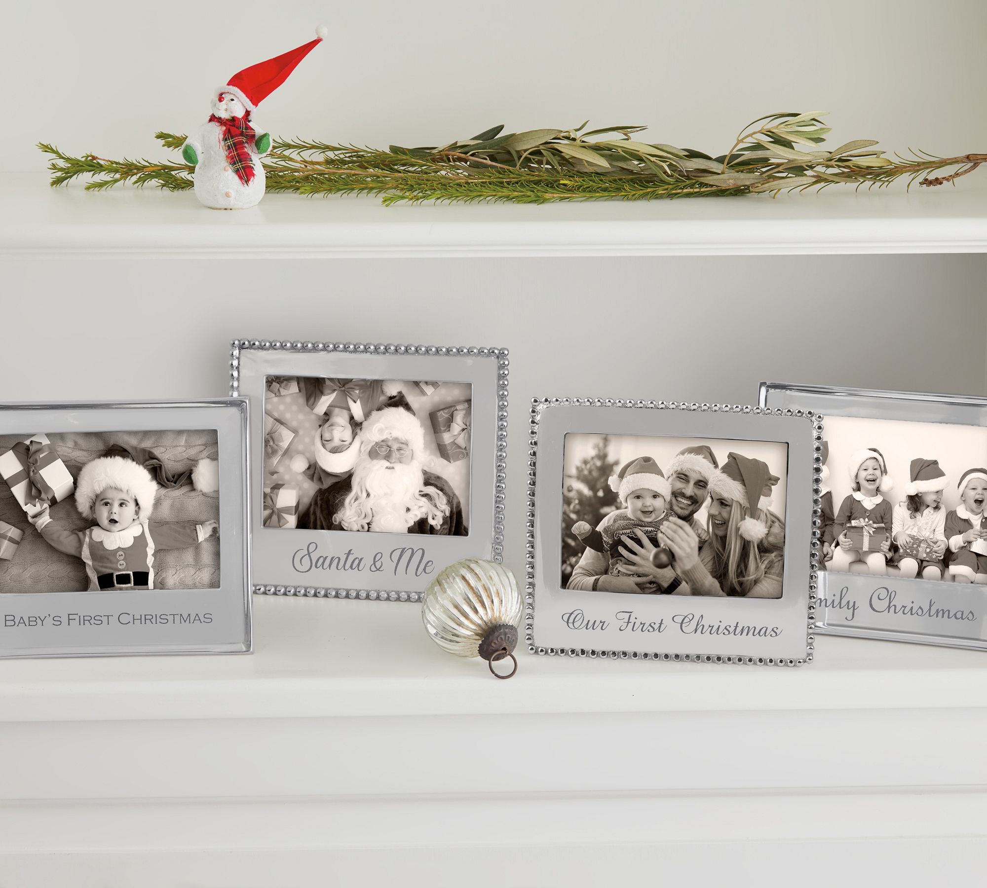 Family Christmas Handcrafted Metal Frames