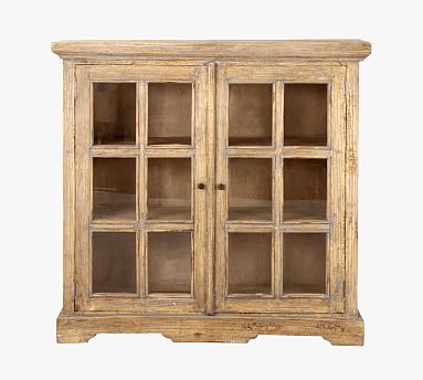 Marzella Glass Storage Cabinet | Pottery Barn