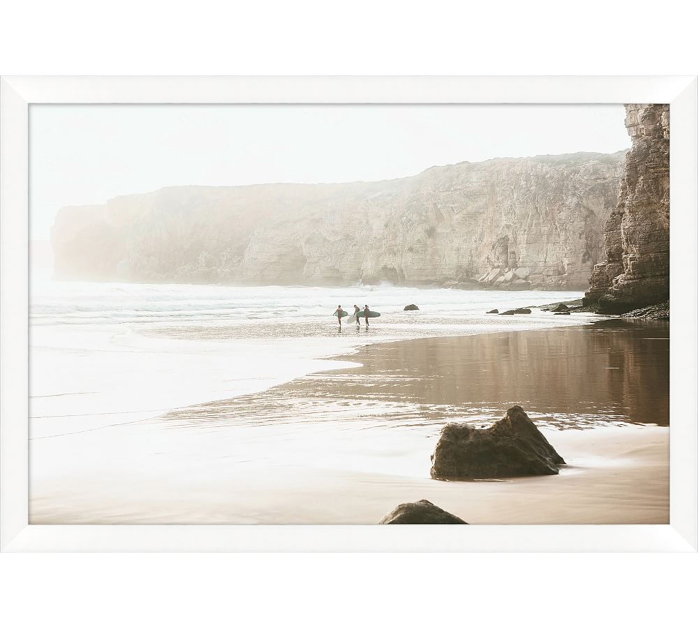 Sunrise Surf Framed Print