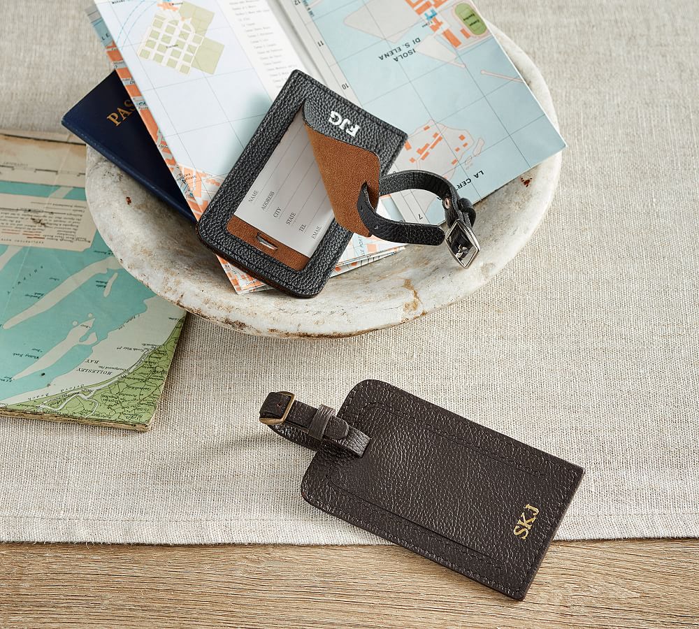 Grant Leather Luggage Tag