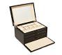 Kennedy Vegan Leather 3 Tray Jewelry Box