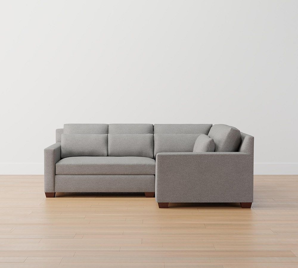 York Square Arm Deep Seat 3-Piece Sectional