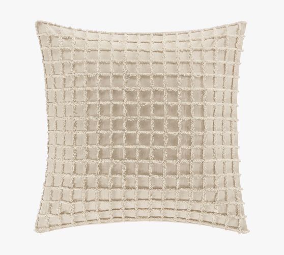 Arlette Cotton Textured Pillow | Pottery Barn