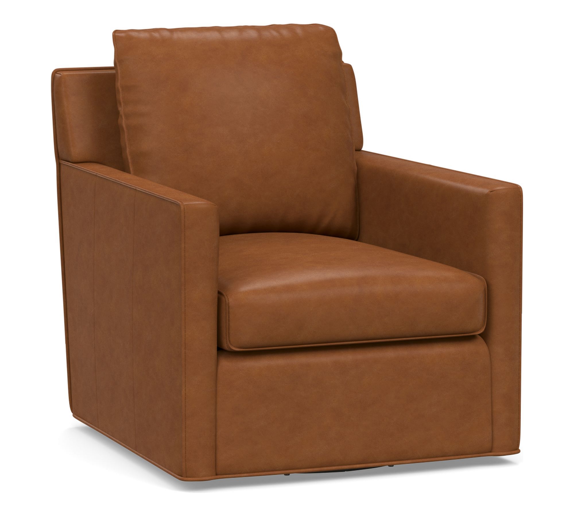 Duncan Leather Swivel Chair