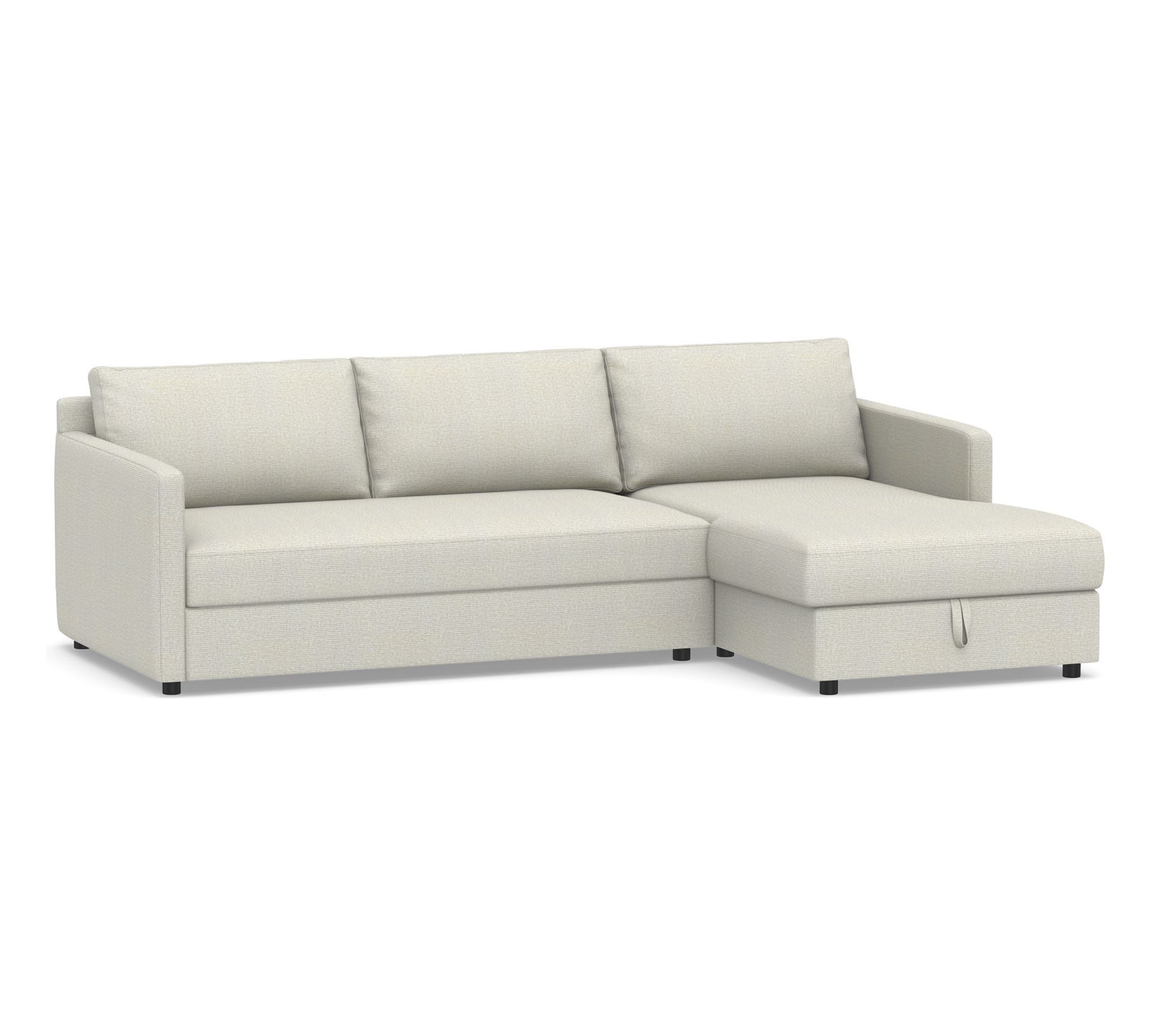 Pacifica Trundle Sleeper Chaise Sectional - Storage Available (99")