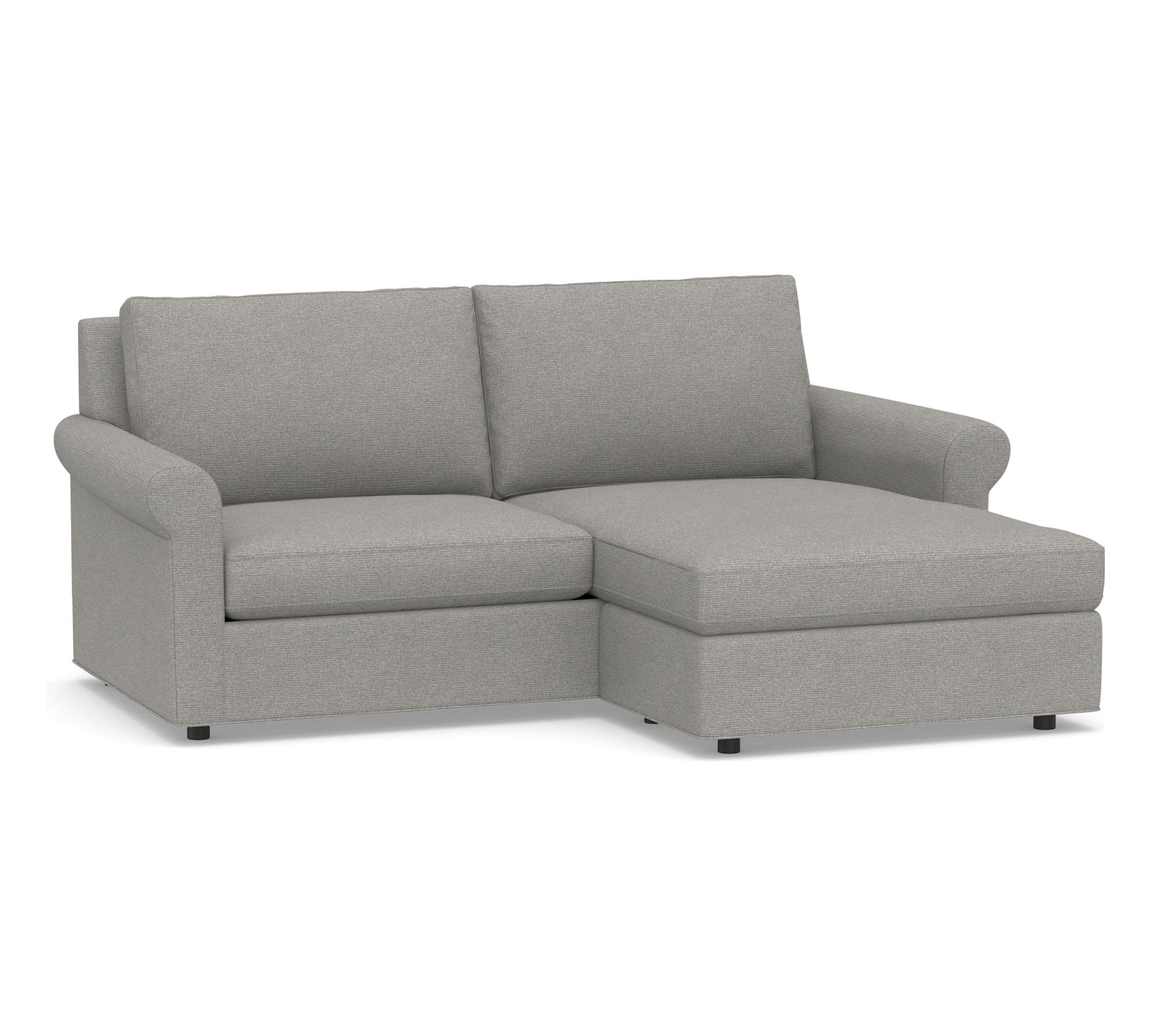 Sanford Roll Arm Reversible Chaise Sleeper Sectional - Storage Available (83")