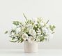 Faux Composed White Blooms By Juliet