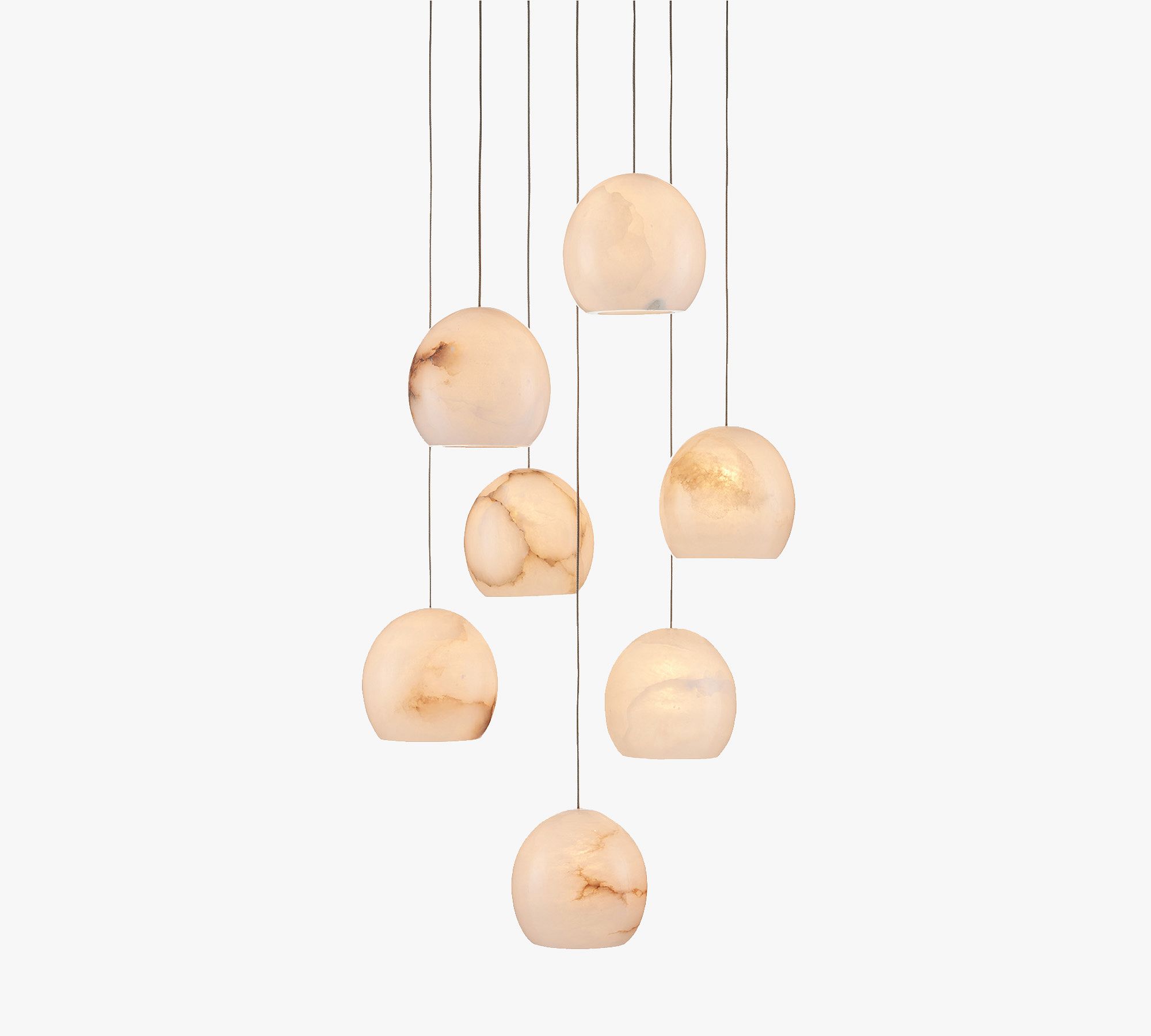 Leif 7-Light Alabaster Pendant (13")