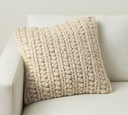 Chunky Knit Textured Pillow | Pottery Barn