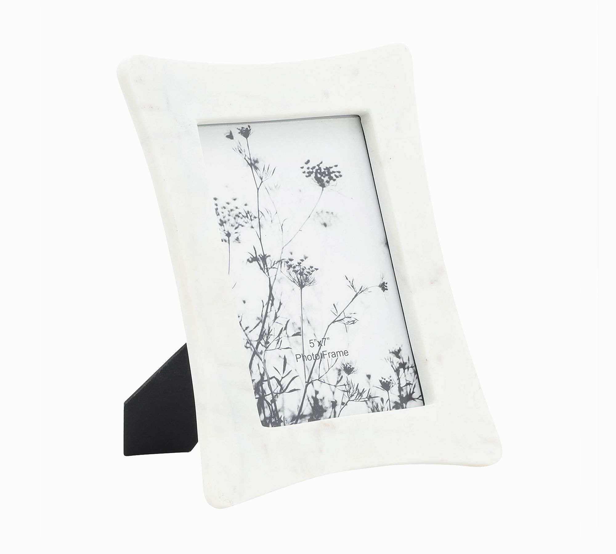 White Marble Curved Frame
