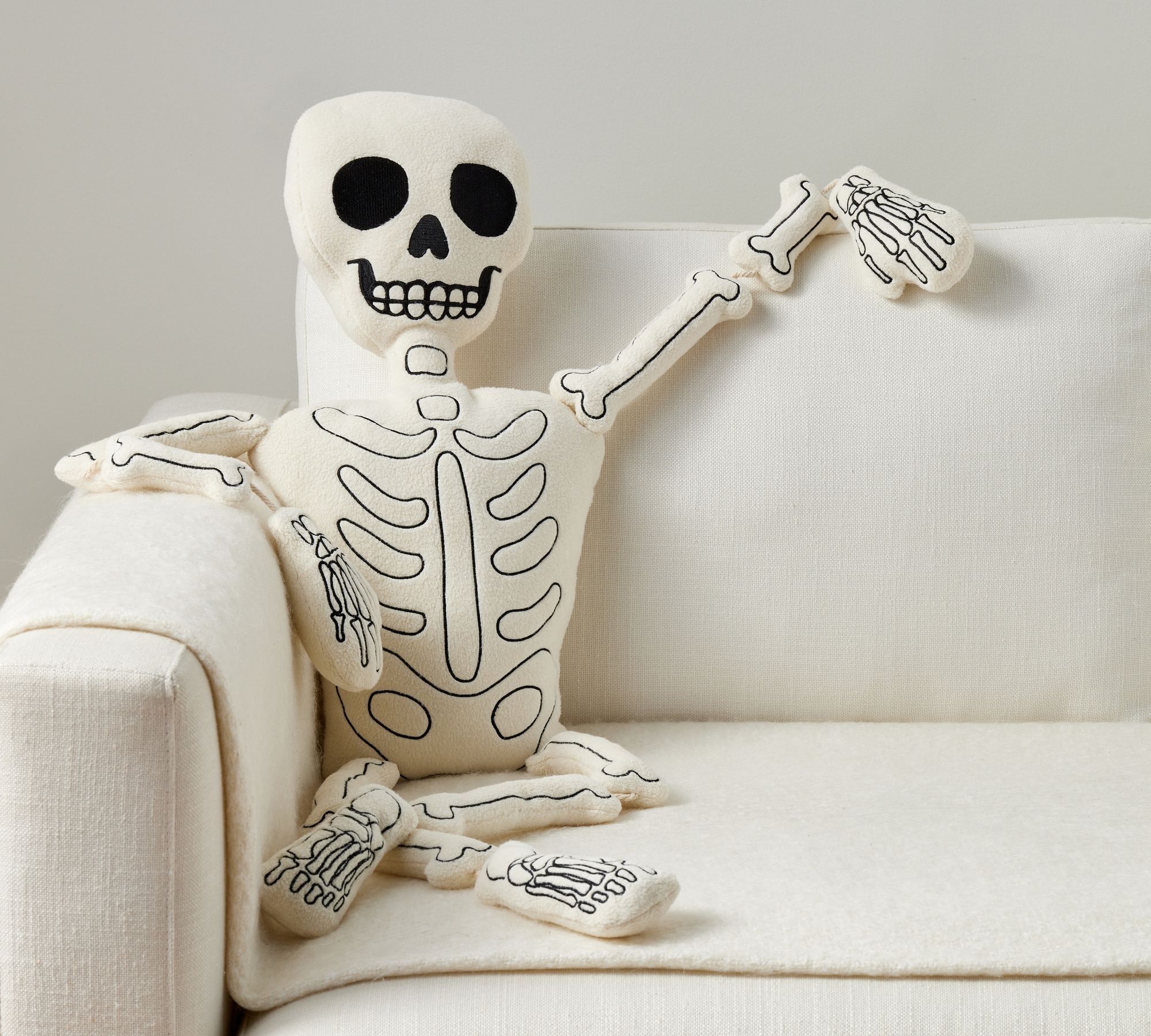 Mr. Bones Shaped Pillow