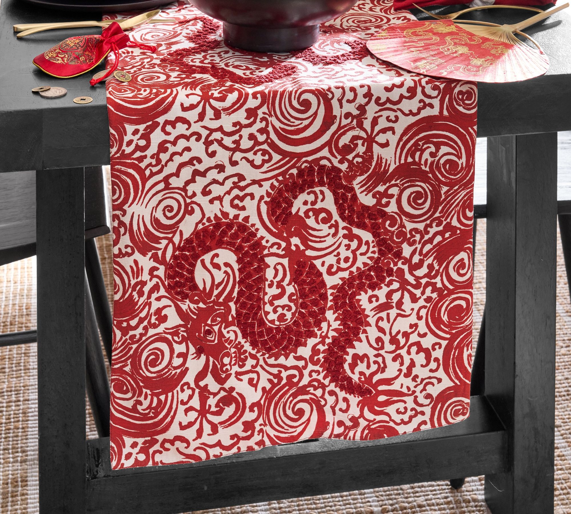 Lunar New Year Dragon Table Runner