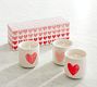 Watercolor Heart Scented Candle Gift Set - Vanilla &amp; Tobacco