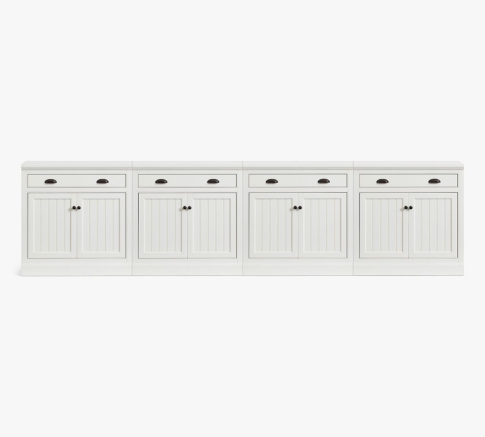 Aubrey Storage Cabinet with Drawers (144&quot;)