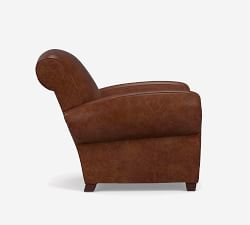 Manhattan Roll Arm Leather Chair