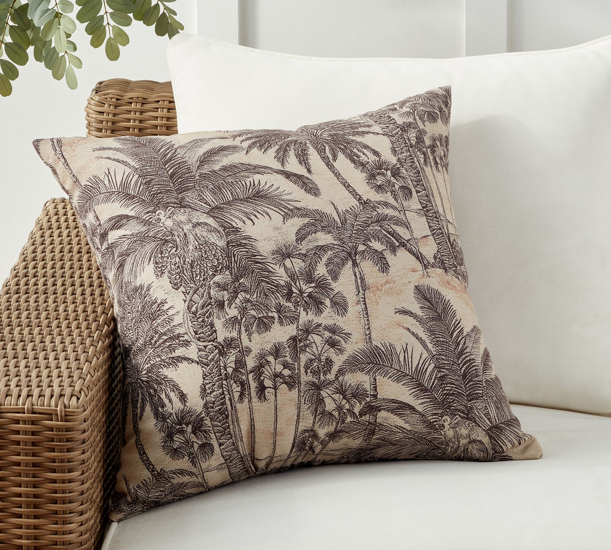 Paradise Palm Printed Outdoor Pillow